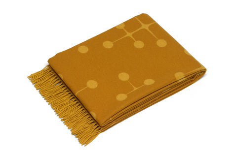 vitra Eames blanket Dot Pattern - wool - mustard