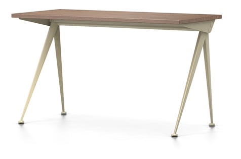 vitra tafel Compas Direction - massief Amerikaans noten - ecru