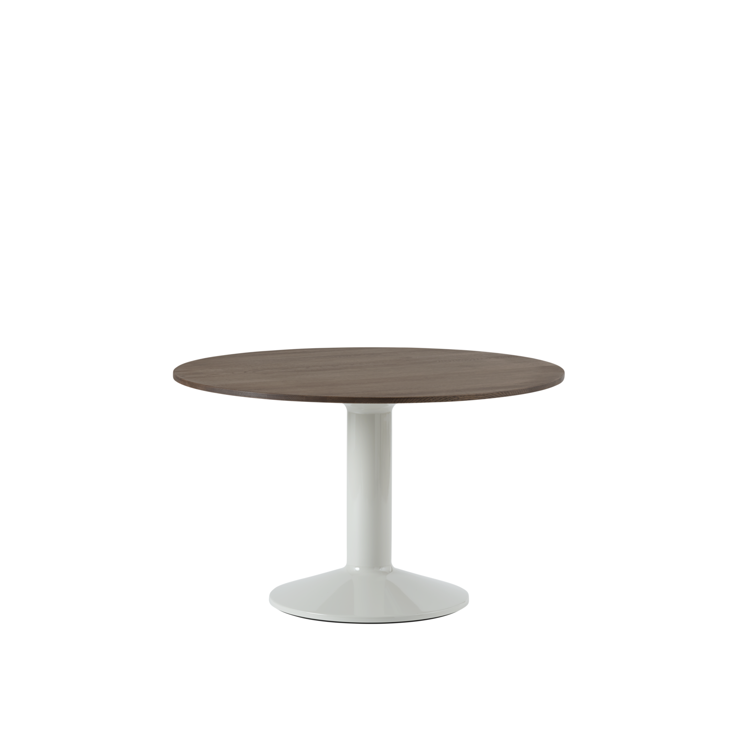 Muuto tafel Midst - Ø 120 cm. - donker geolied eiken / grijs