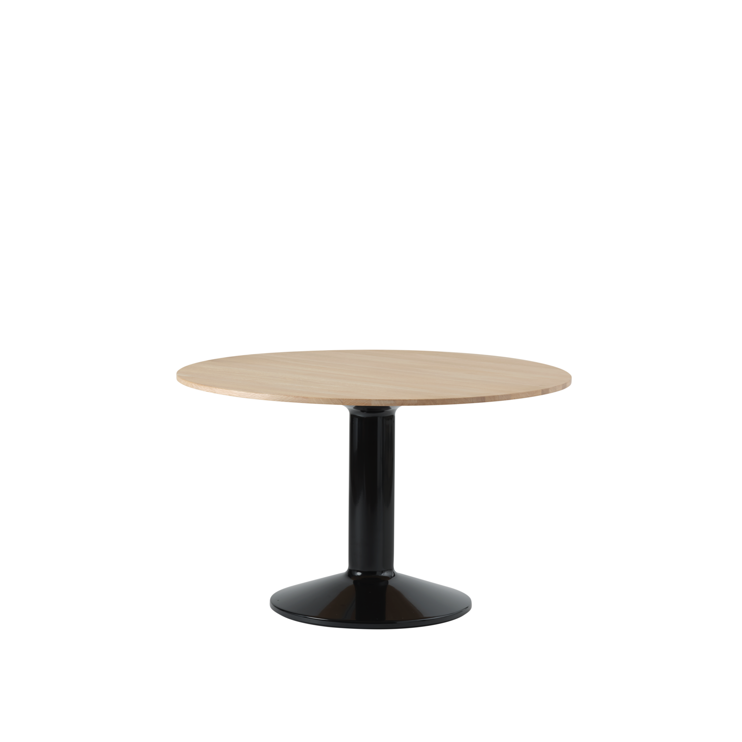 Muuto tafel Midst - Ø 120 cm. - geolied eiken / zwart