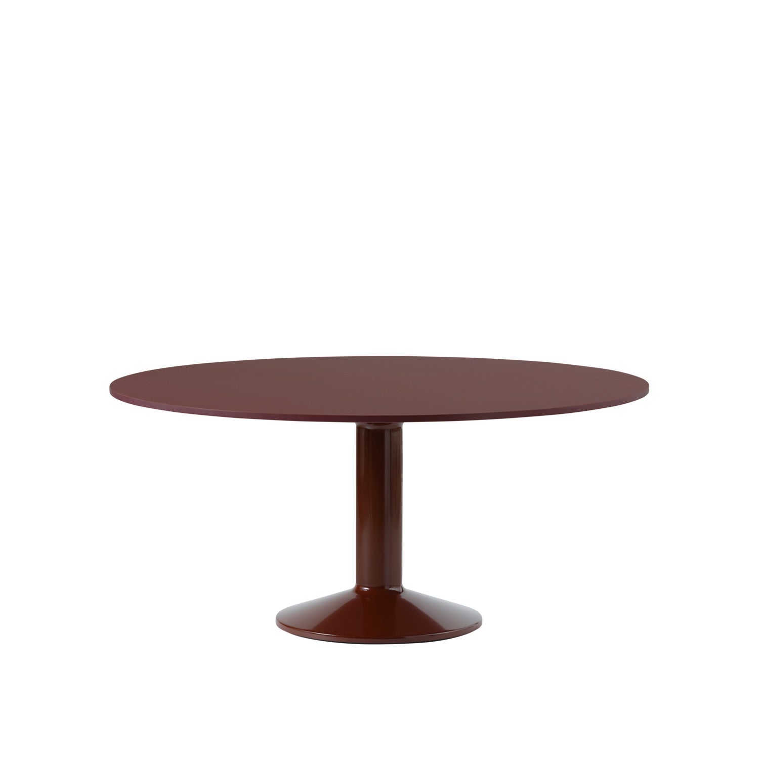 Muuto tafel Midst - Ø 160 cm. - rood linoleum / rood