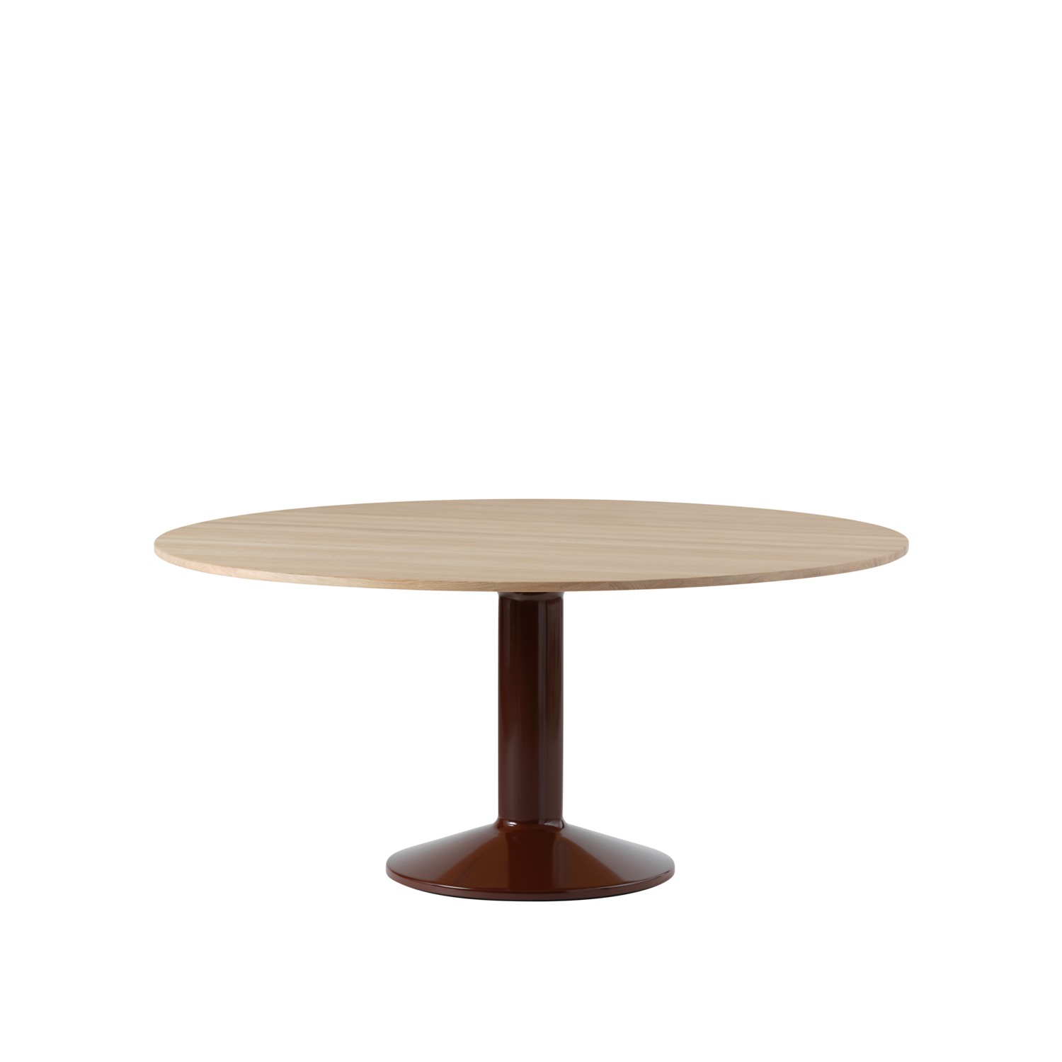 Muuto tafel Midst - Ø 160 cm. - geolied eiken / rood