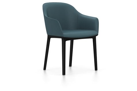 vitra Softshell Chair - Plano - nero ice blue