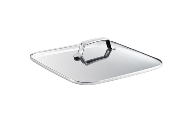 Scanpan glazen deksel vierkant - TechnIQ - 28 x 28 cm.