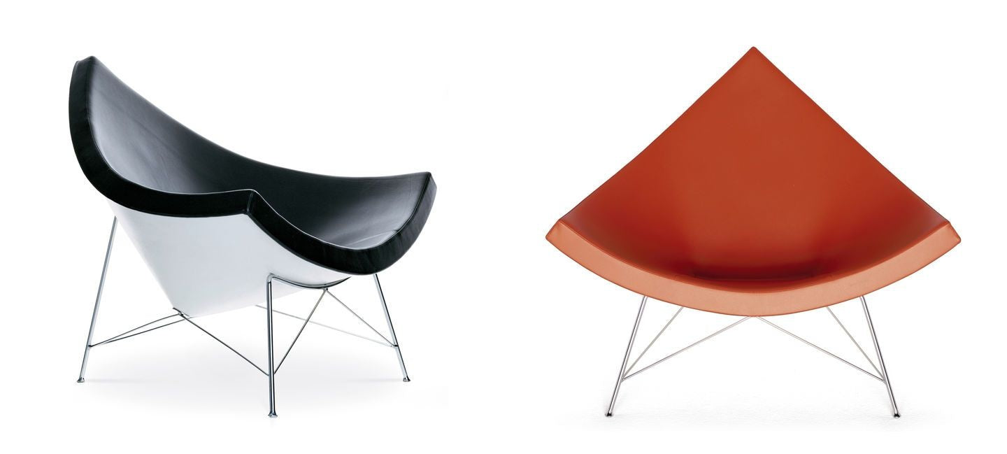 vitra Coconut Chair - leder - chocolate