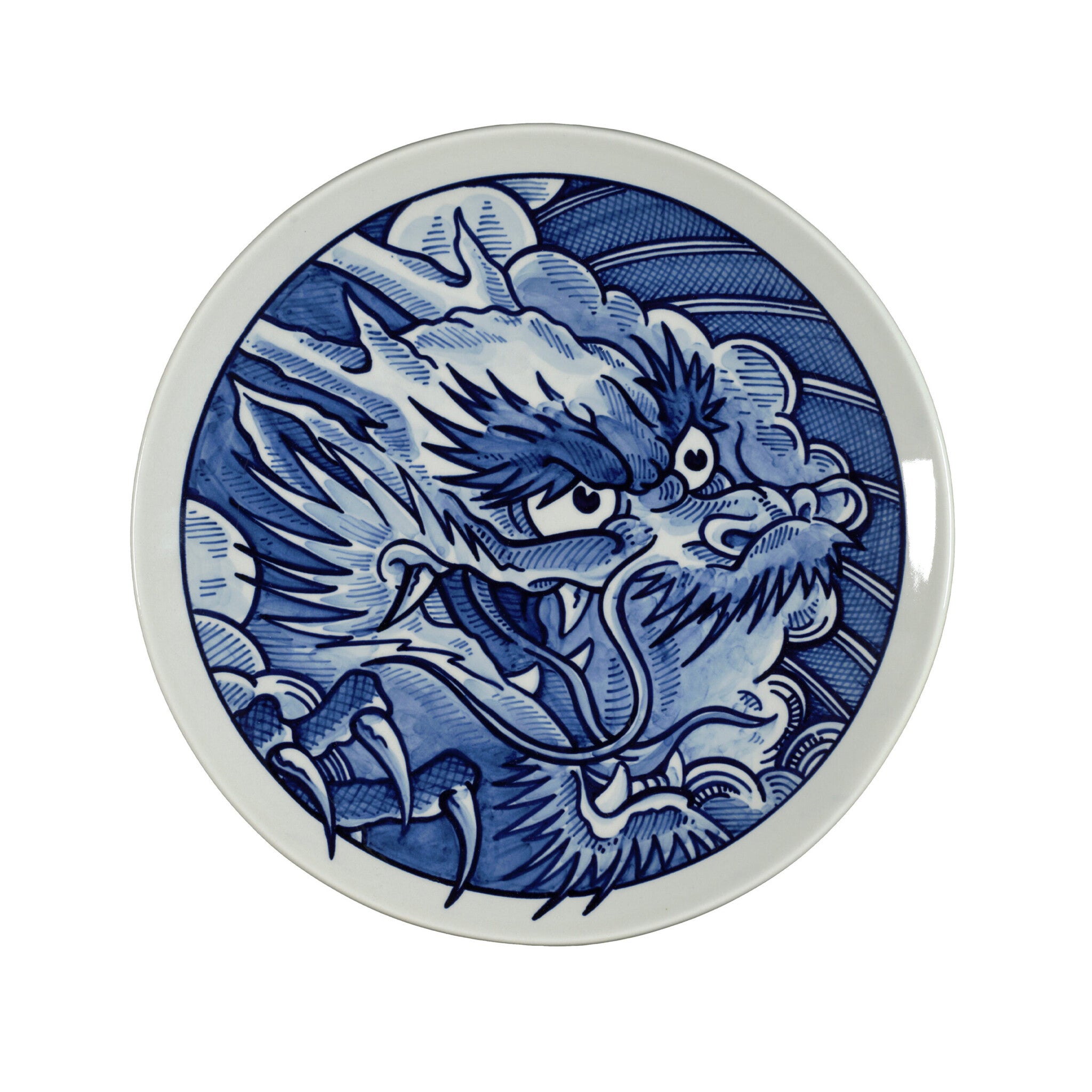 Royal Delft bord Dragon - Blue Dragon