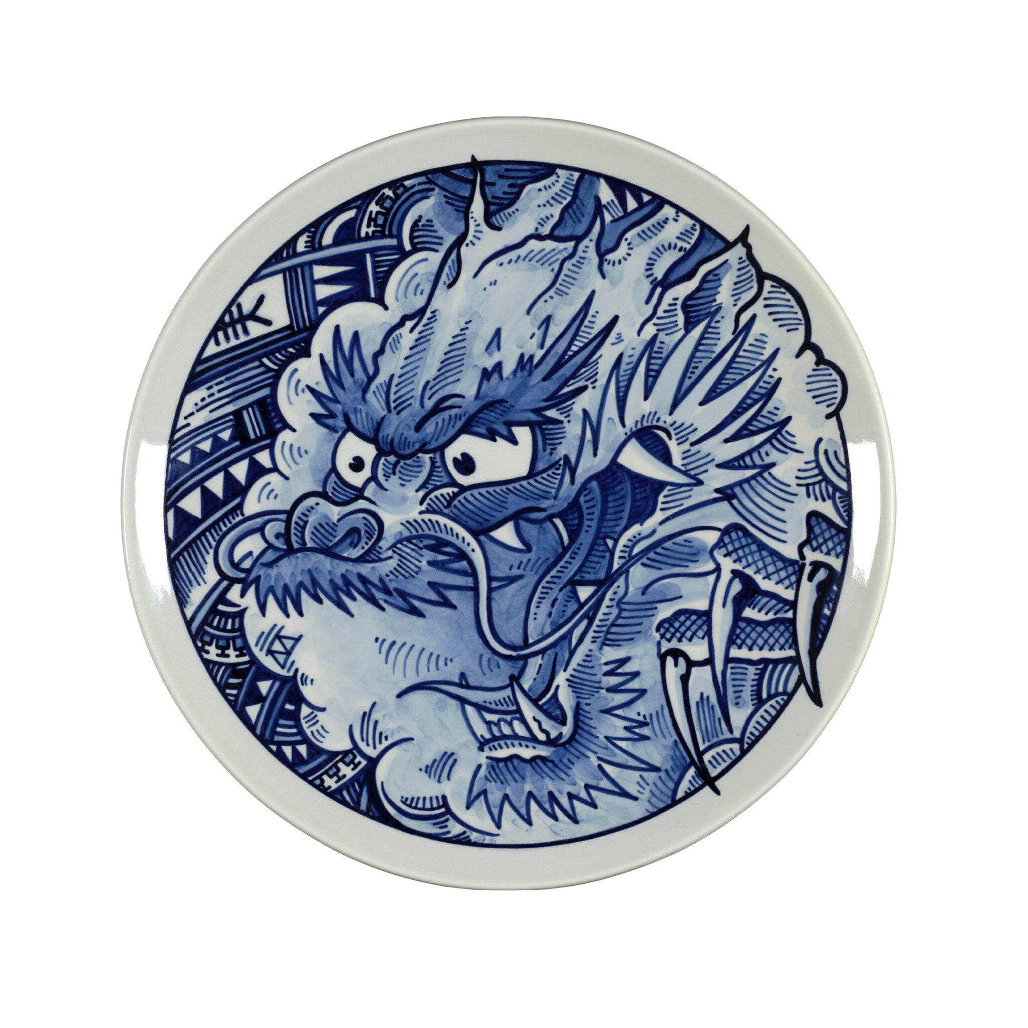 Royal Delft bord Dragon - Tribal Dragon