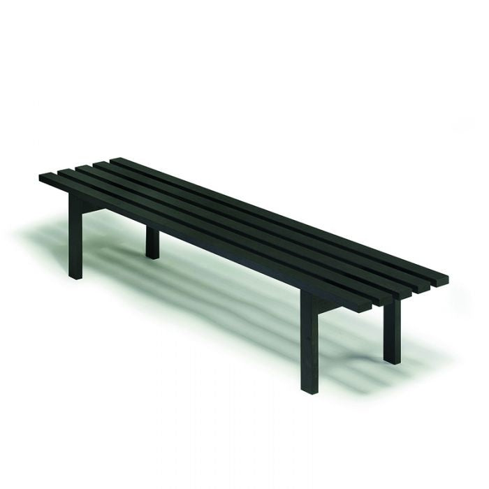 Spectrum BZ lattenbank Martin Visser - essen zwart - essen zwart 160 x 42 cm.