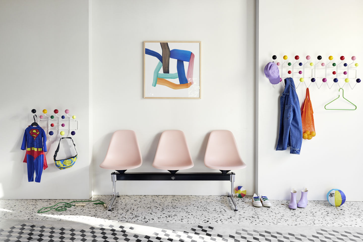 Eames kapstok 'hang it all' multi color