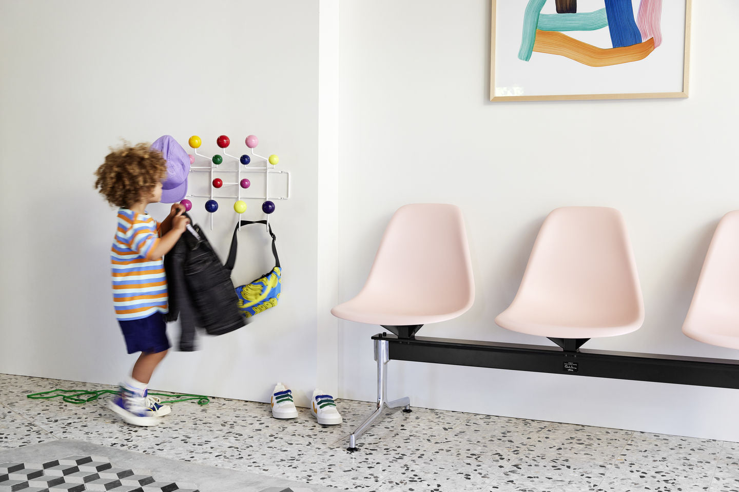 Eames kapstok 'hang it all' multi color