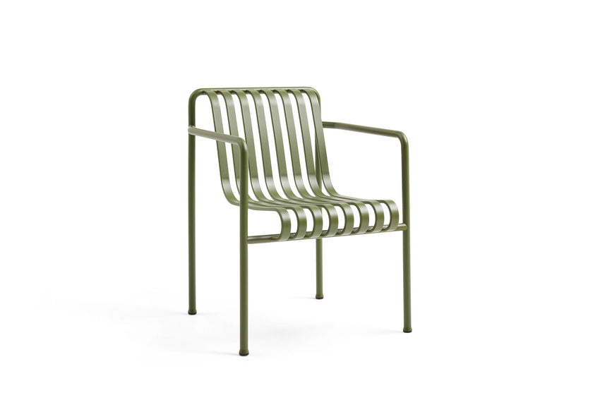 Hay Design eetstoel Palissade met armleuning - olive