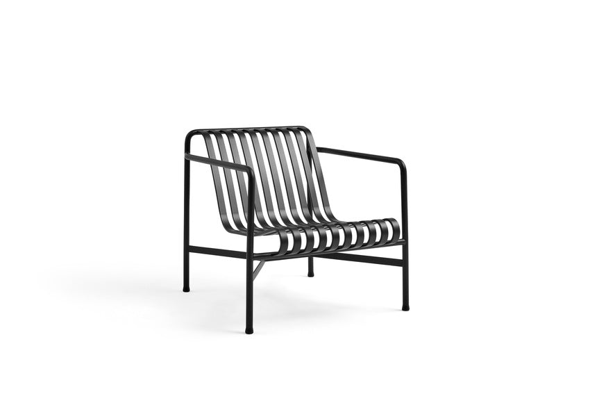 Hay Design lounge tuinstoel laag Palissade met armleuning - anthracite