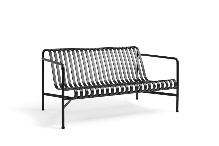 Hay Design tuinbank Palissade met armleuning - anthracite