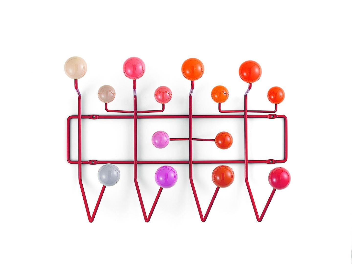 vitra Eames kapstok ’hang it all’ - rood