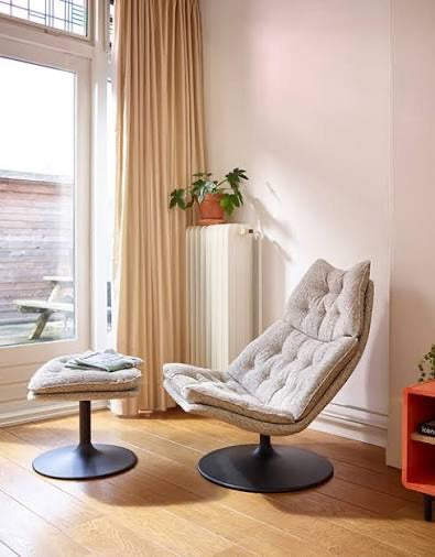 Artifort F588 high back fauteuil - disk swiveling