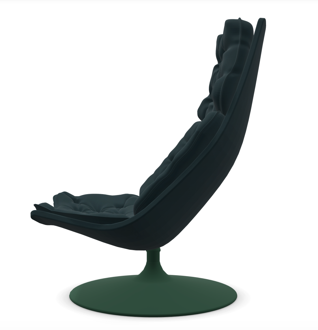 Artifort F588 high back fauteuil - disk swiveling