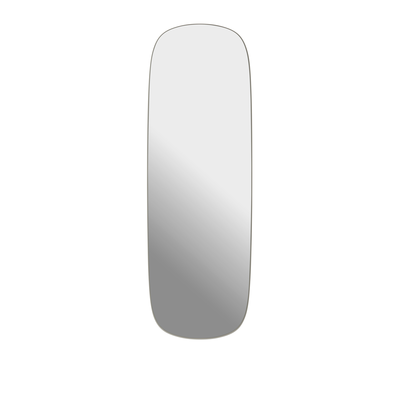 Framed Mirror - 150 x 50 cm Taupe - Clear