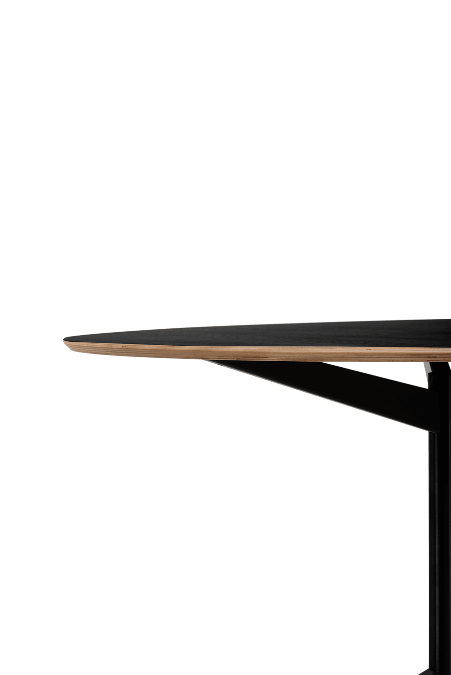 TE 06 tafel zwart Martin Visser - Ø 130 cm.