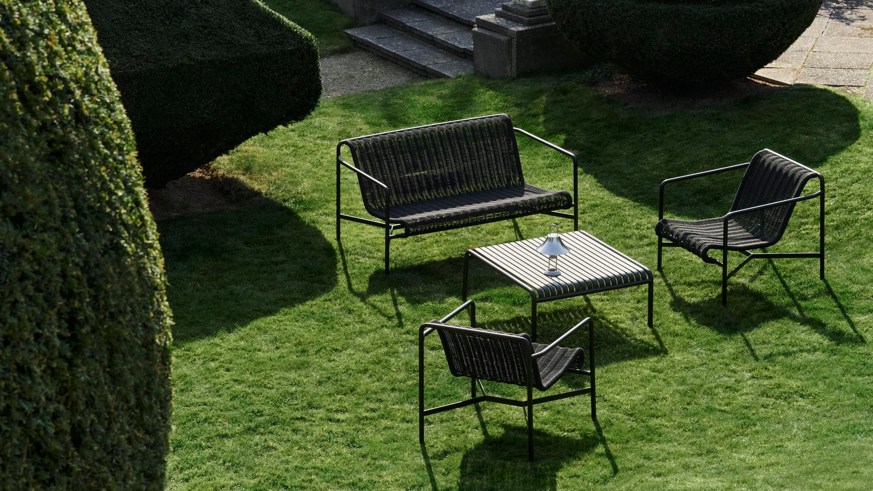 Palissade Cord Loungestoel met armleuning