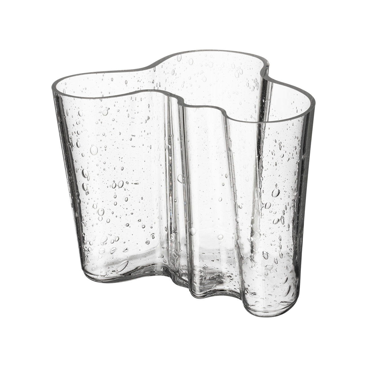 Alvar Aalto vaas - Bubbelglas 90 jubileumeditie 16 cm. hoog