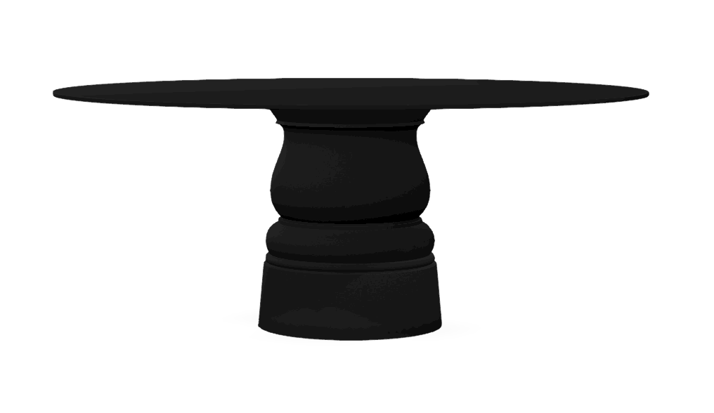 Container Table New Antiques HPL zwart - Ø 180 cm.