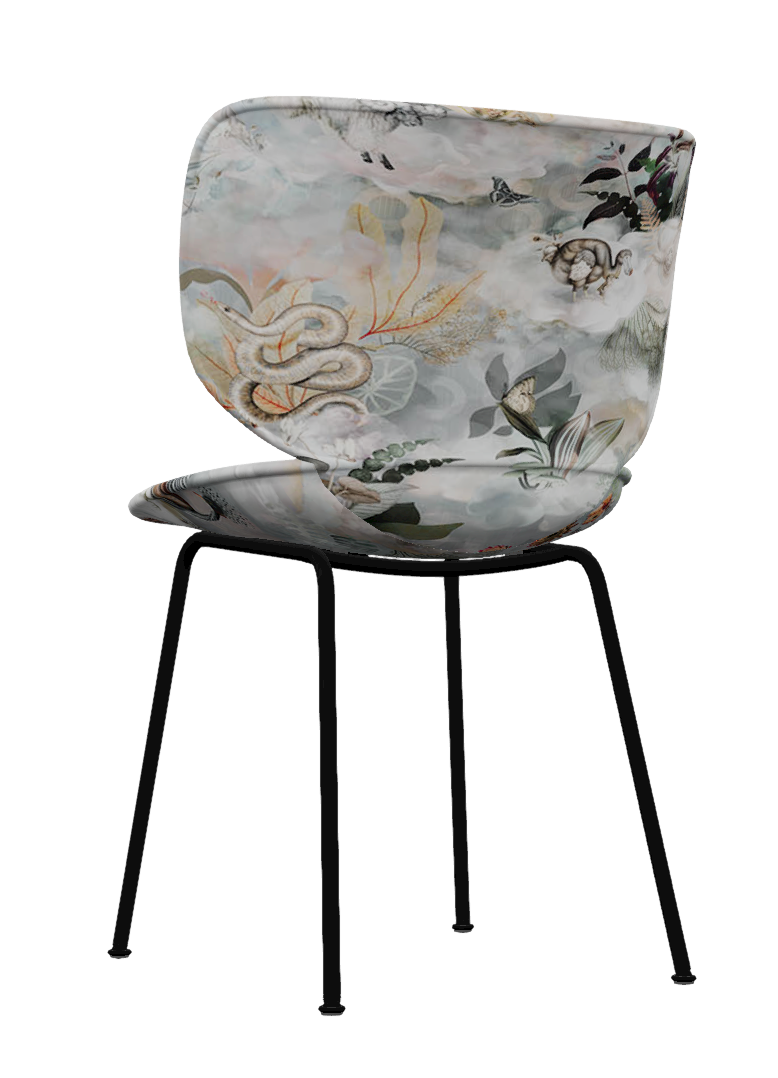 Moooi Hana Chair Upholstered - Memento Medley Dawn