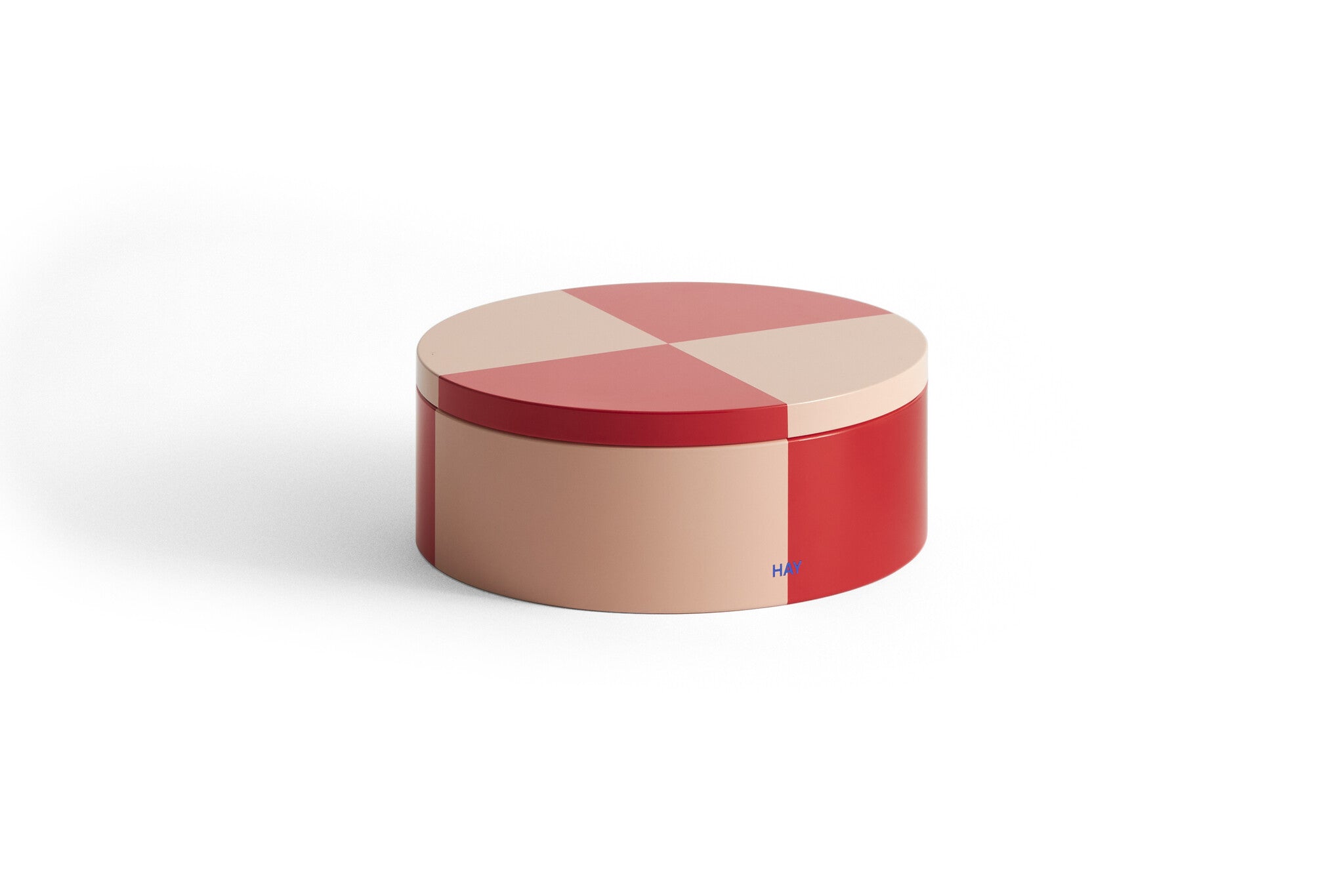 Hay Design Tin Opberger - Rond Rood & Roze