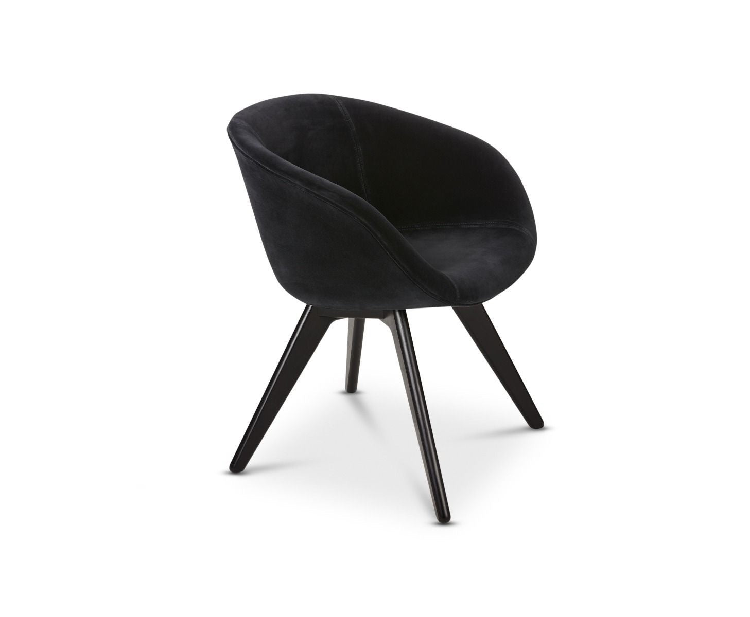 Tom Dixon Scoop chair - black velvet - black velvet