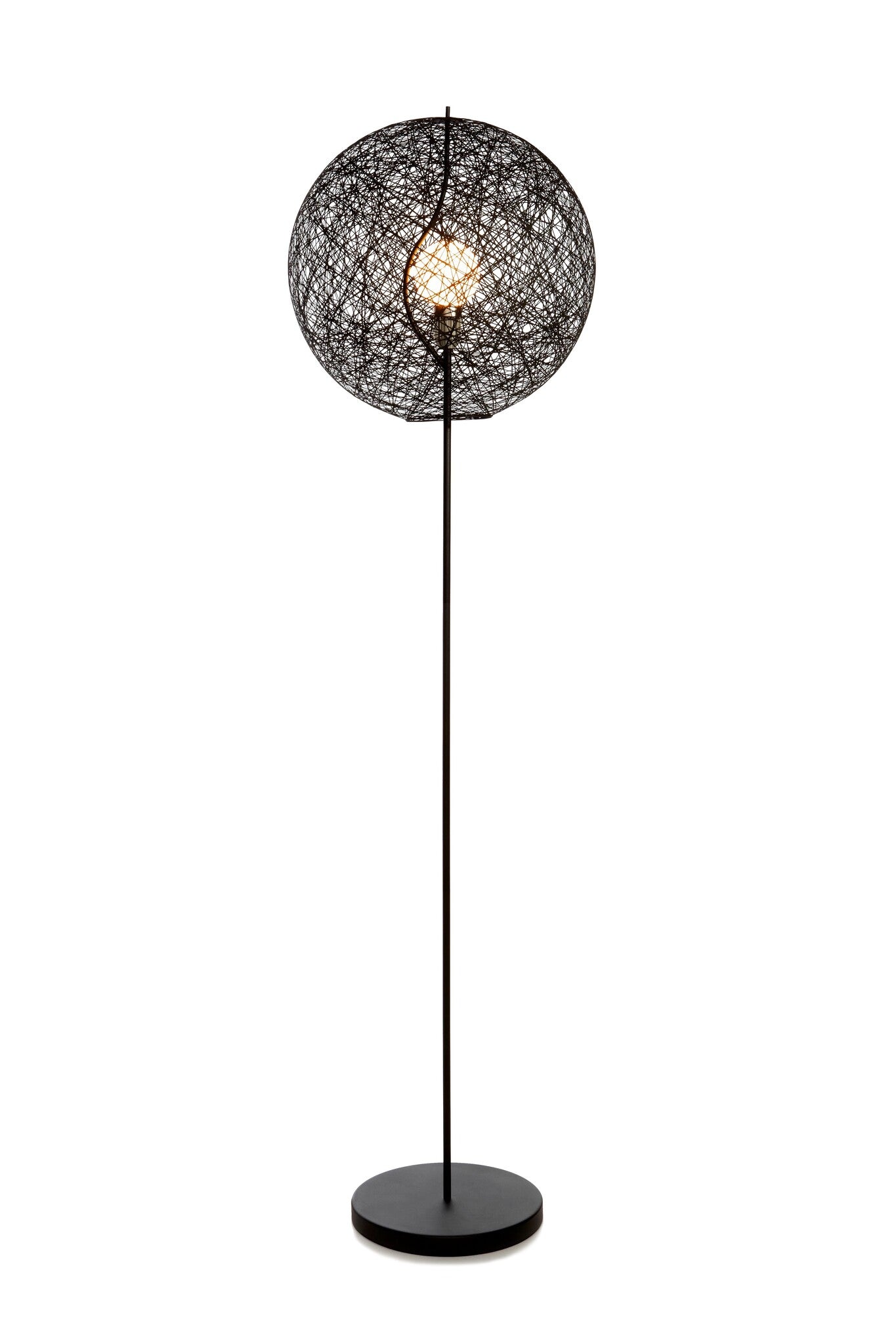 Moooi vloerlamp Random Light II - zwart Ø 50 cm.