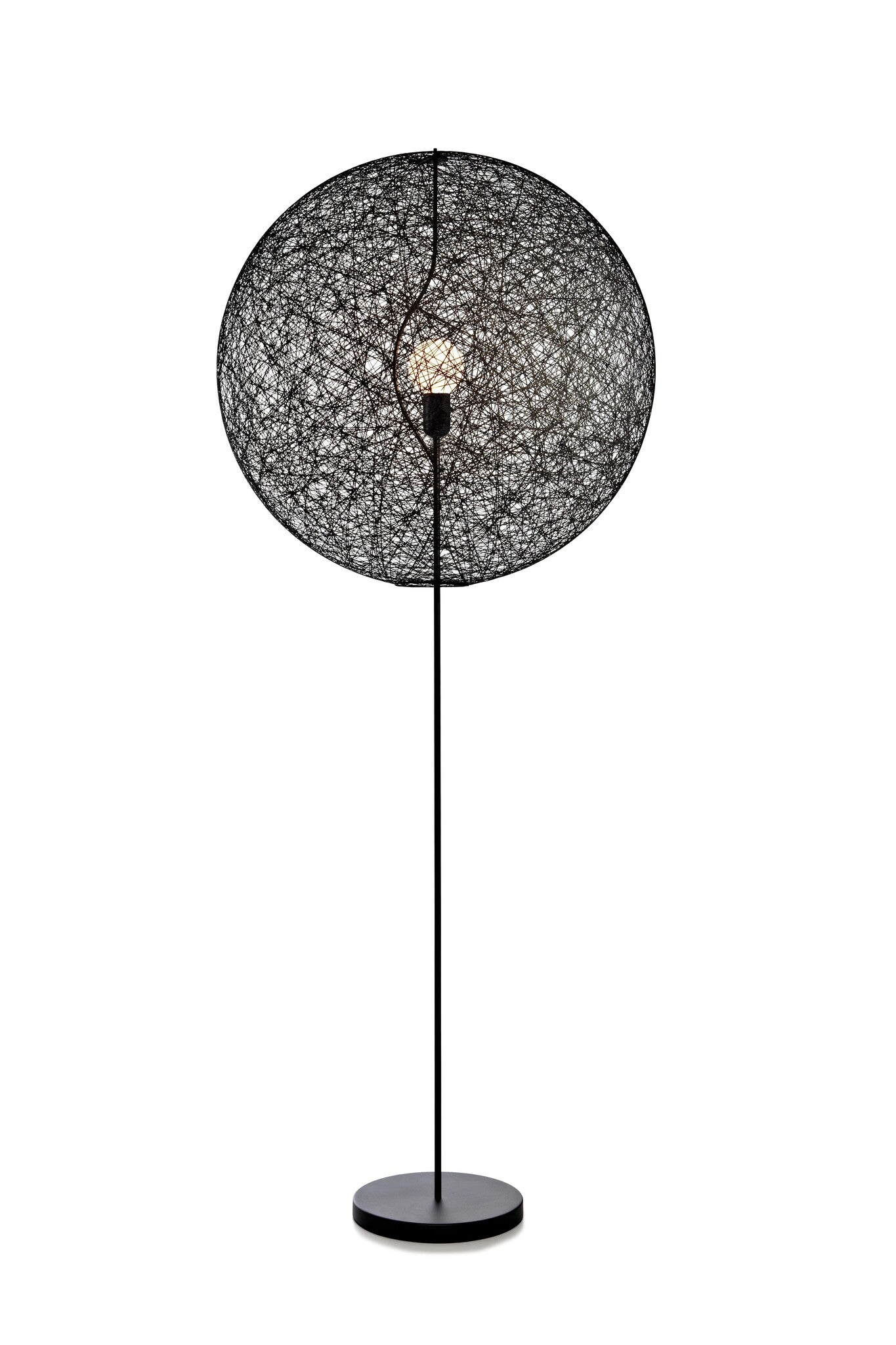 Moooi vloerlamp Random Light II - zwart Ø 80 cm.