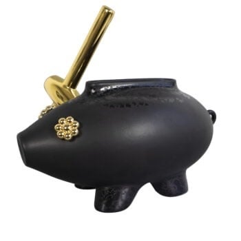 Moooi vaas black series ’The killing of the piggy bank’ - ’The killing of the piggy bank’