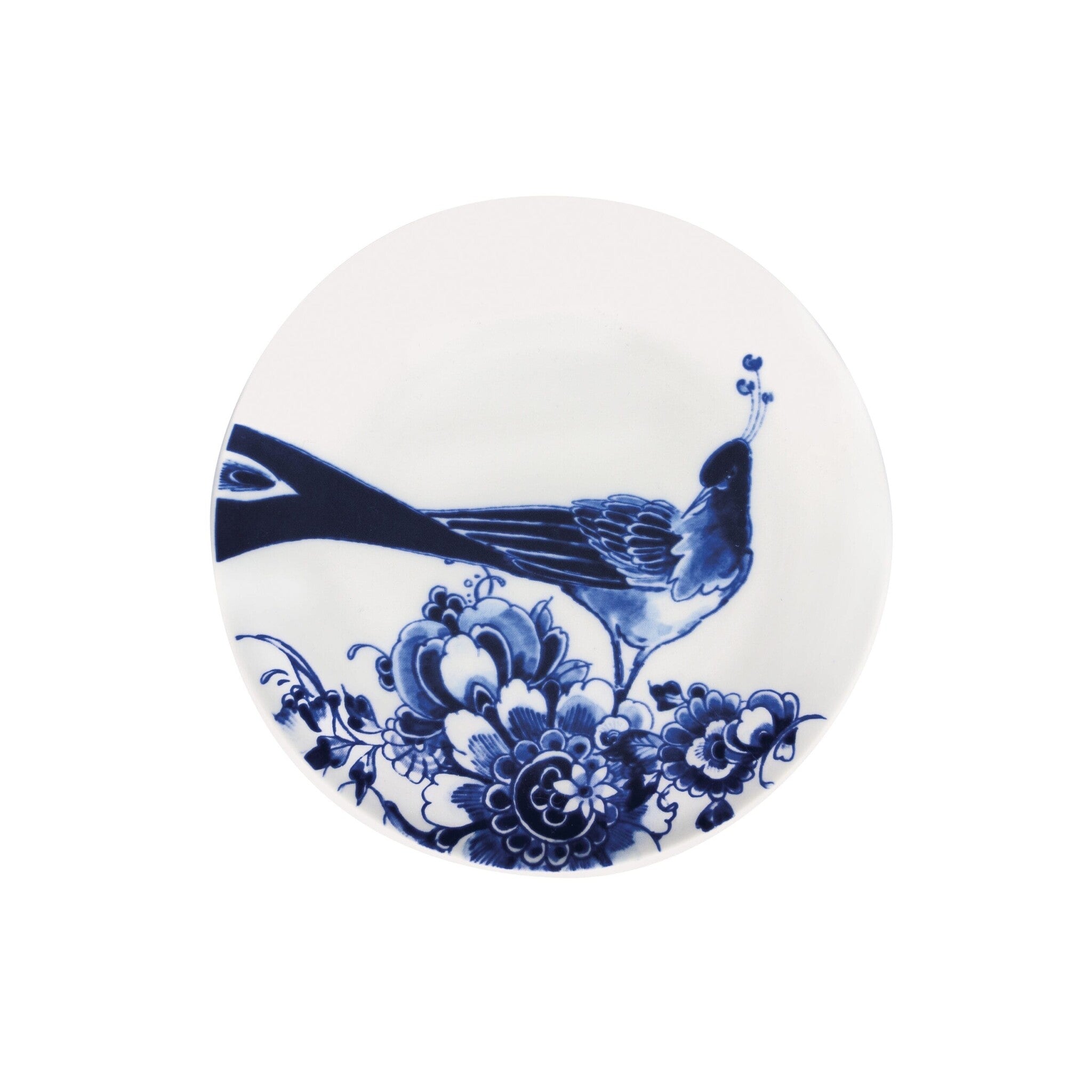 Royal Delft gebaksbordjes set van 2 - Peacock Symphony - gebaksbordje set van 2