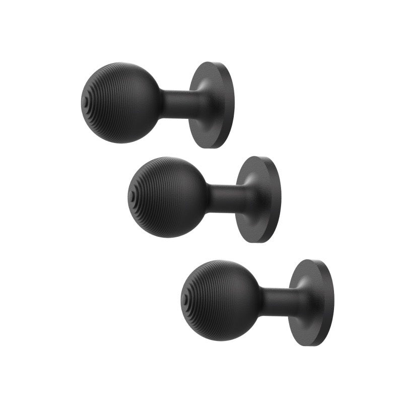 Tonone spot ONE - wandarmatuur KNOB - smokey black - 3 stuks