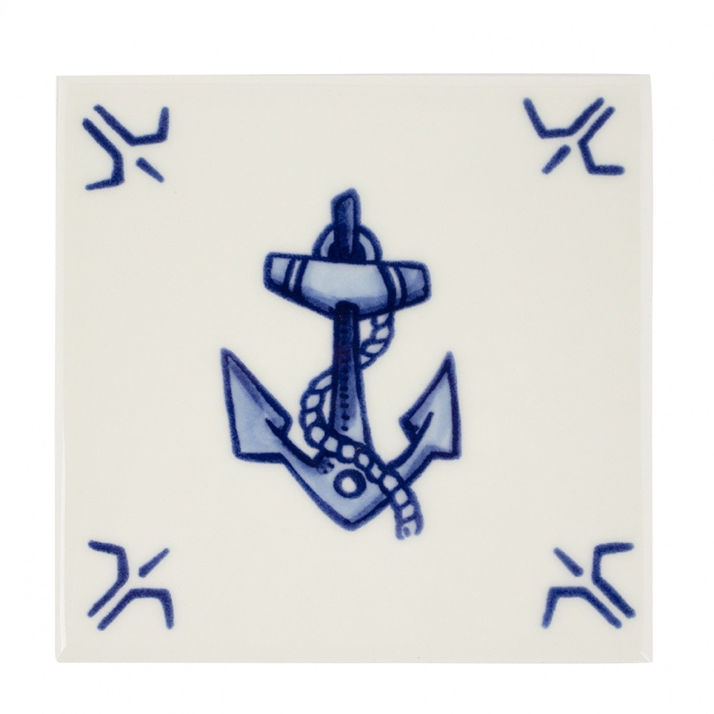 Royal Delft tegel Royal Blue Tattoo - hope