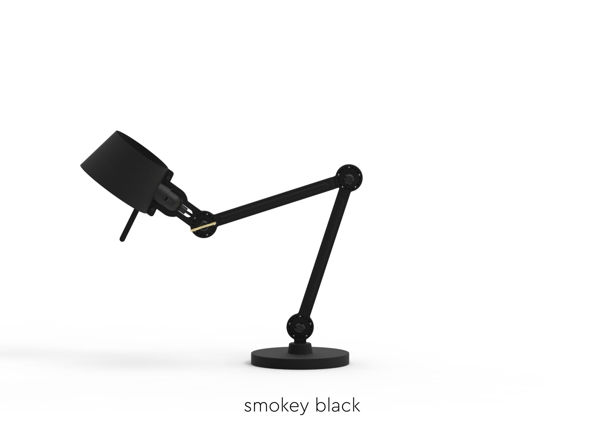 Tonone Bolt bureaulamp small twee armen op voet - smokey black