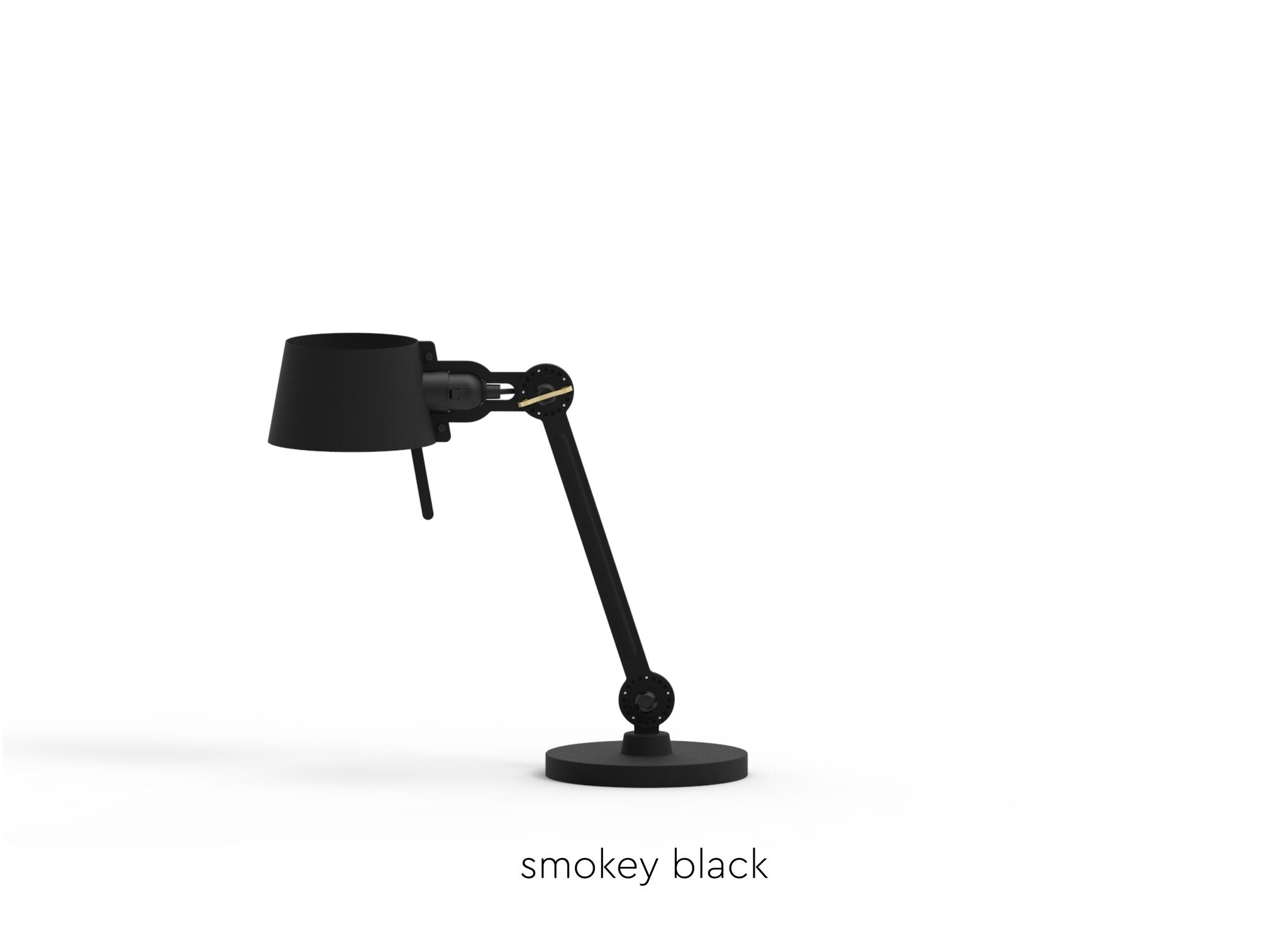 Tonone Bolt bureaulamp small één arm op voet - smokey black