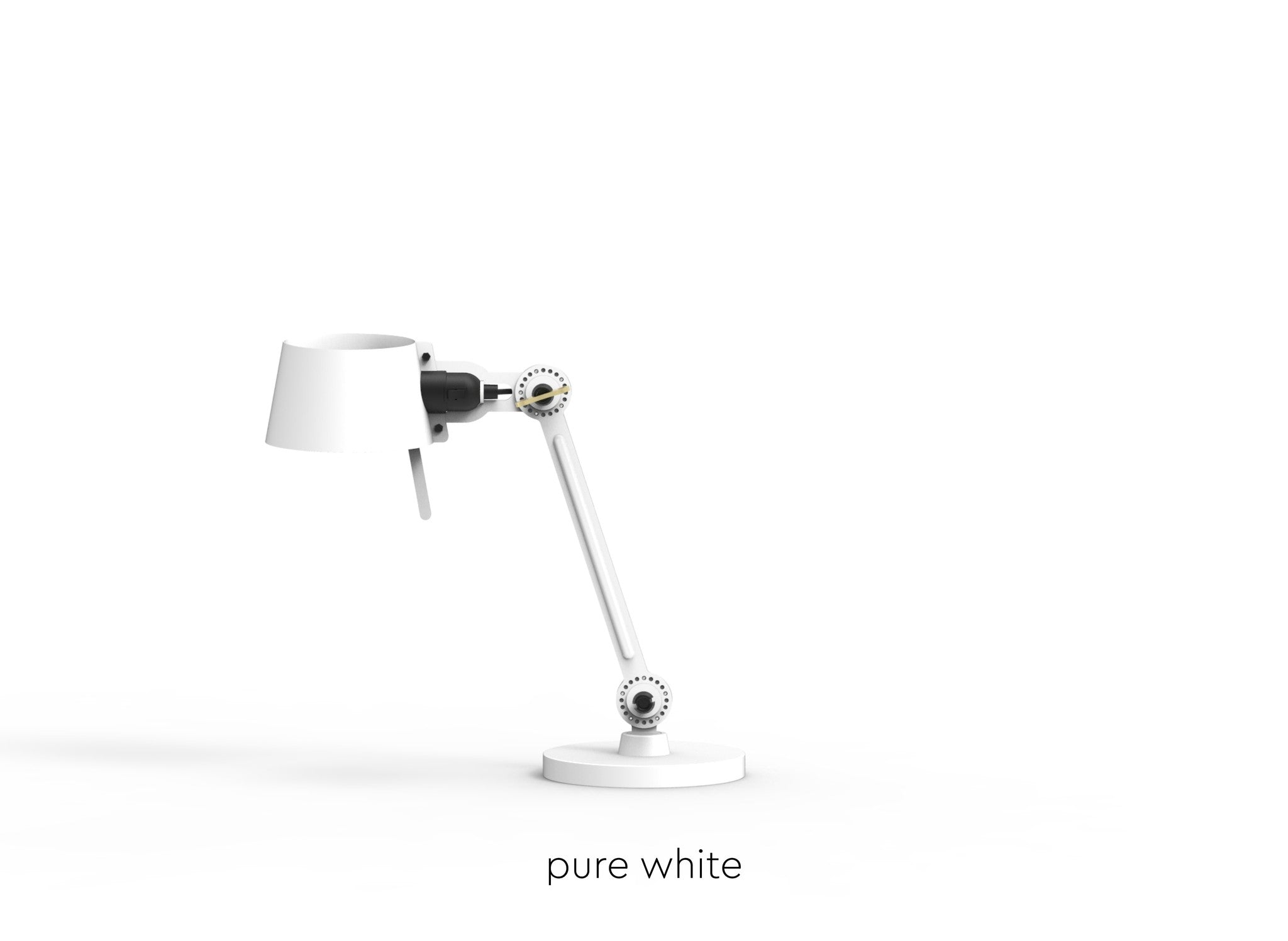 Tonone Bolt bureaulamp small één arm op voet - pure white