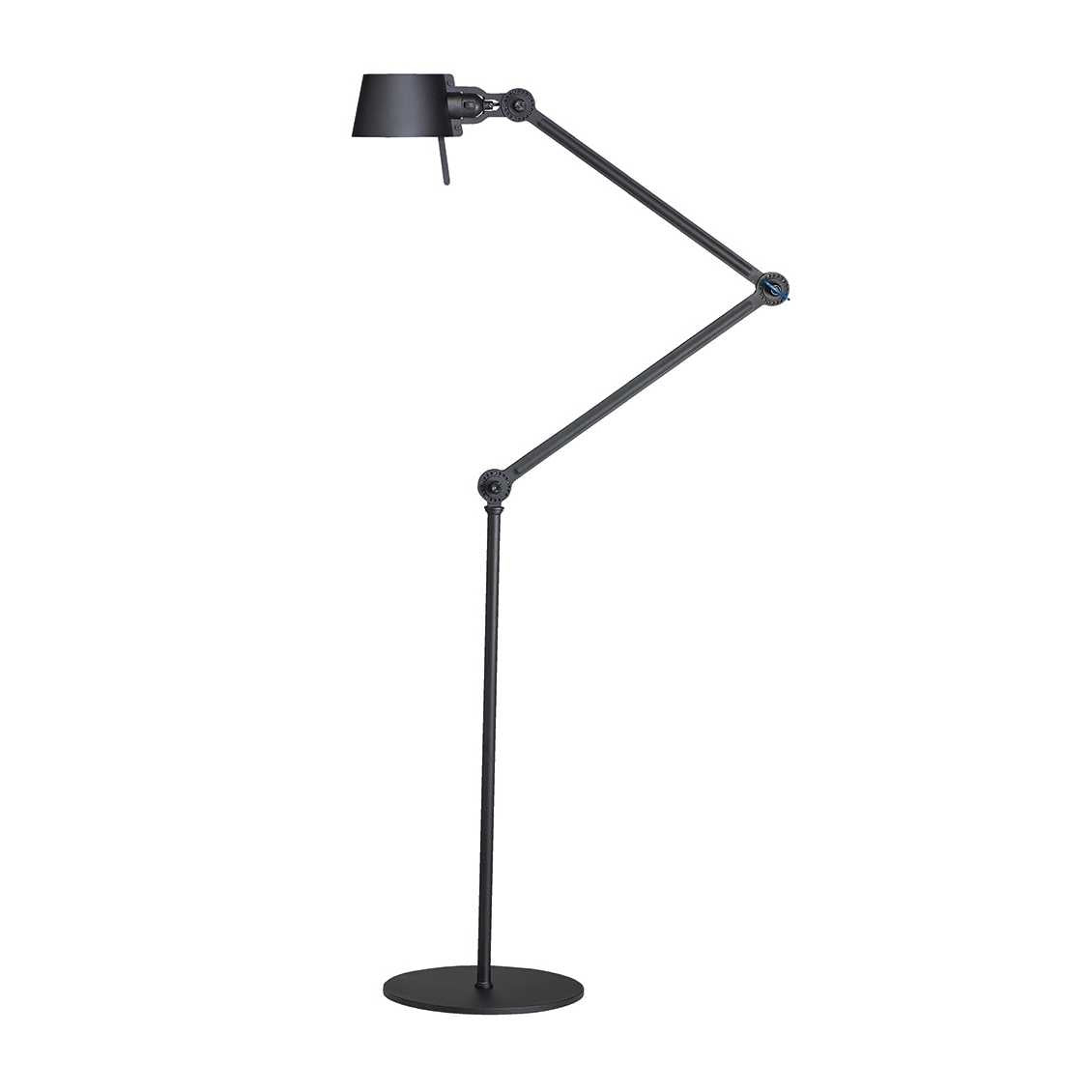 Tonone Bolt vloerlamp twee armen - smokey black