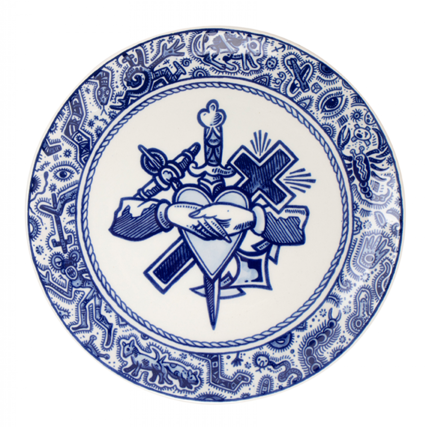 Royal Delft Schiffmacher bord Geloof Hoop & Liefde - standaard