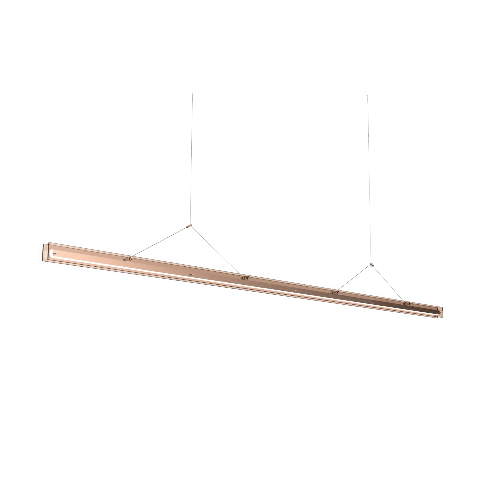 Tonone Bridge hanglamp - 180 cm. + 220 cm. - cocoa brown 220 cm.