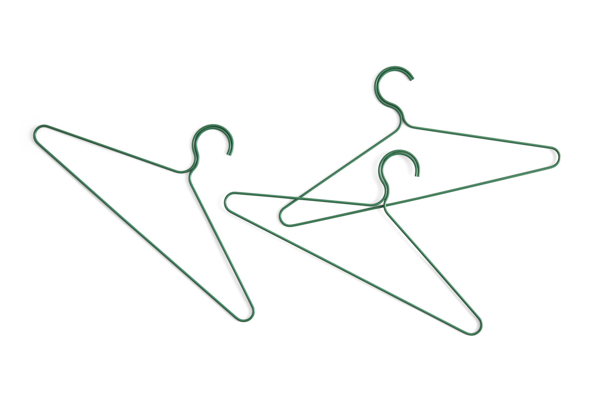 Hay Design kledinghanger Colour Hangers - set van 3 - jungle green