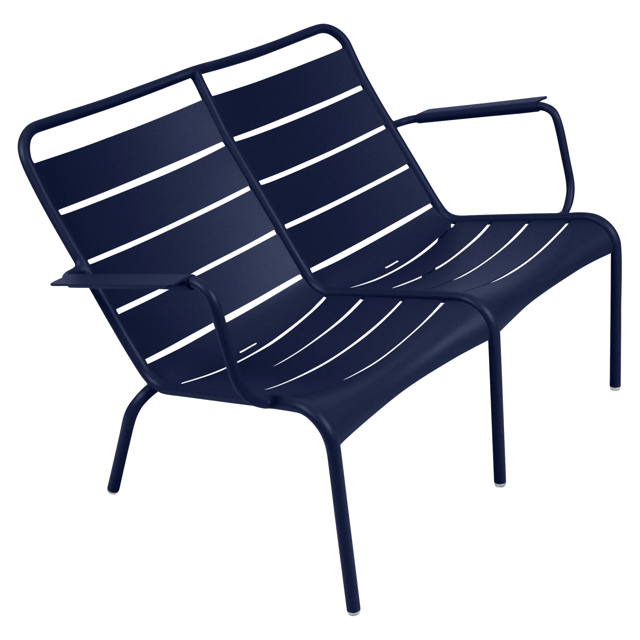 Fermob duo low armstoel Luxembourg - deep blue