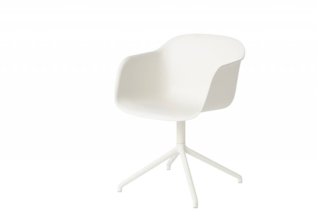 Muuto armstoel fiber - swivel base - wit