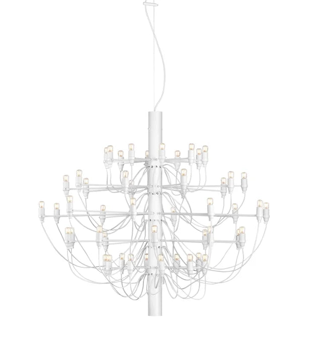 Flos kroonluchter 2097-50 - wit - frosted