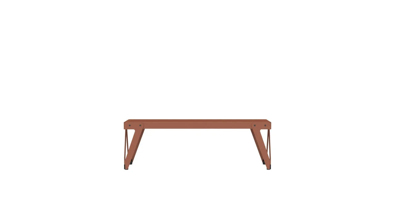 Functionals bank Lloyd - L 140 cm. - Oxide Brown