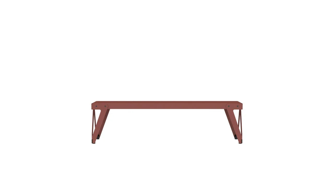 Functionals bank Lloyd - L 170 cm. - Maroon Red