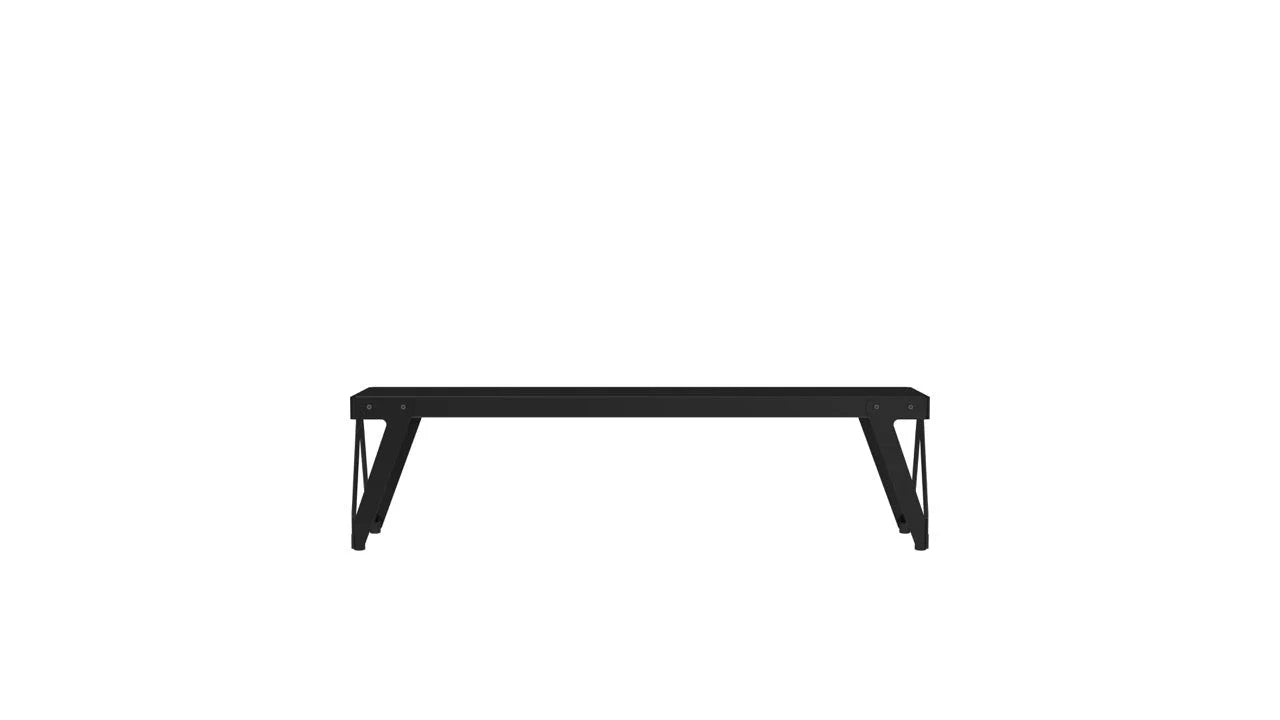 Functionals bank Lloyd - L 170 cm. - Raven Black