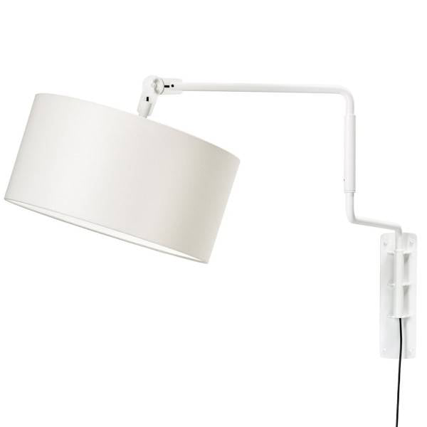 Functionals wandlamp Swivel - wit