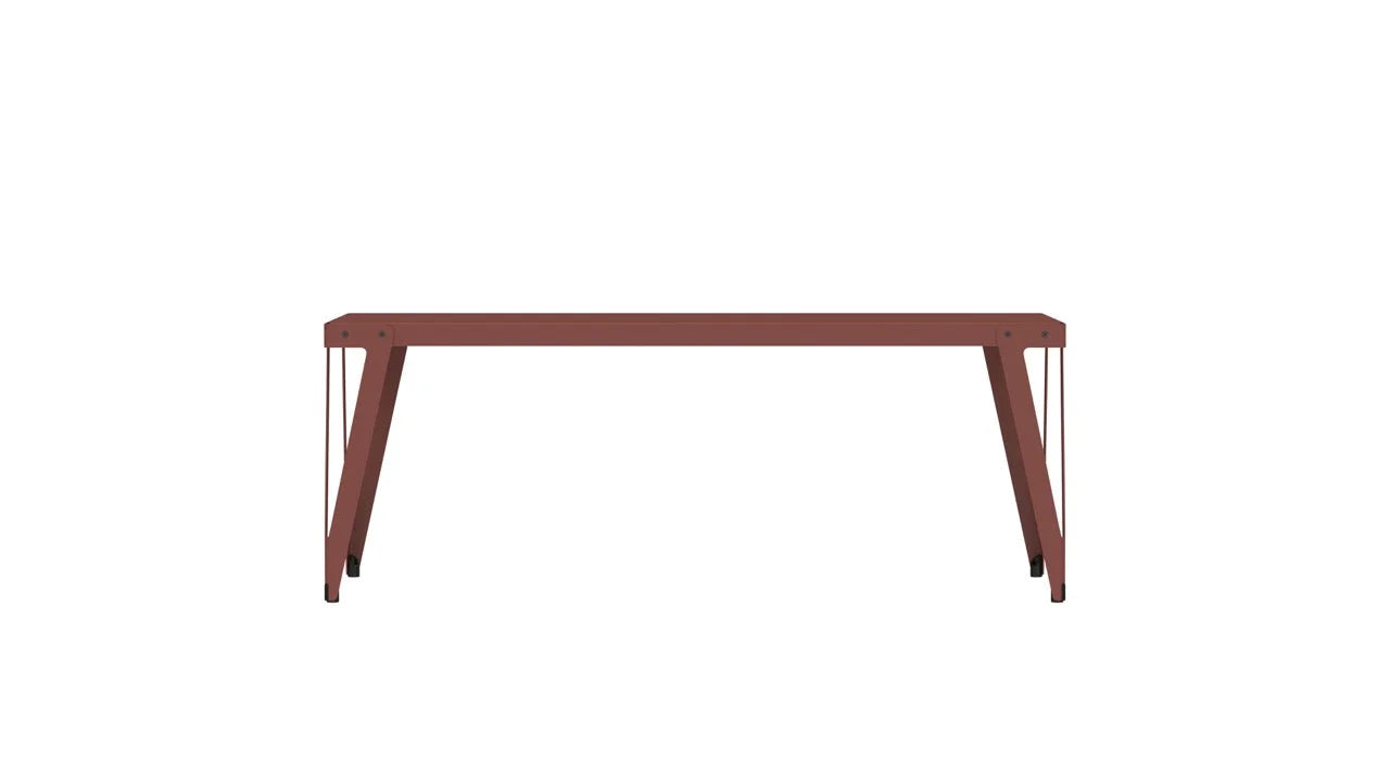 Functionals tafel Lloyd - 90 x 200 cm. - Maroon Red