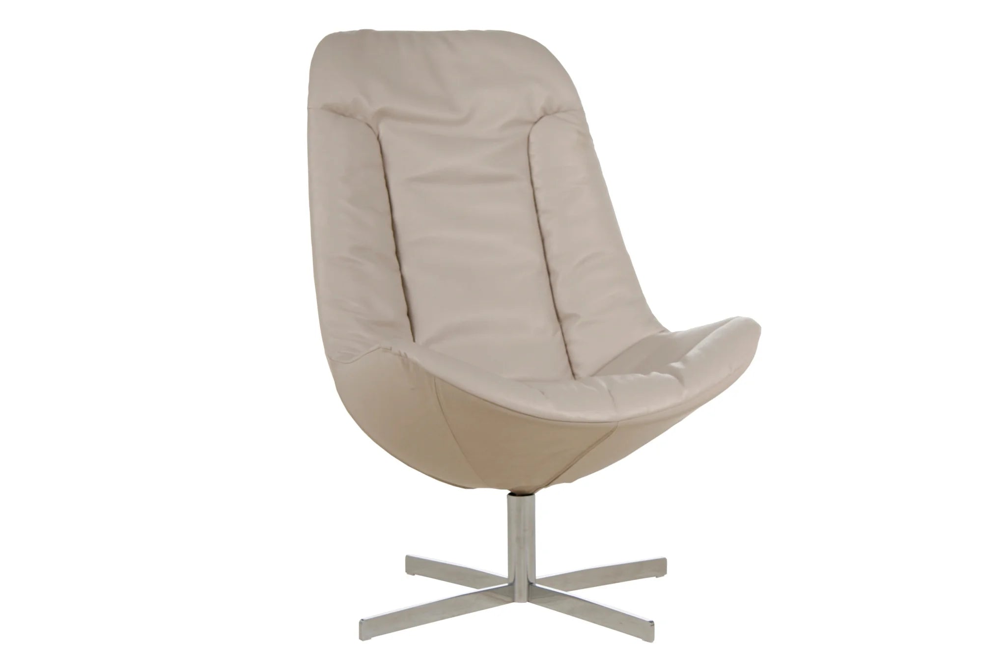 Gelderland 7400 Draaifauteuil - Beige Leer (Royal)